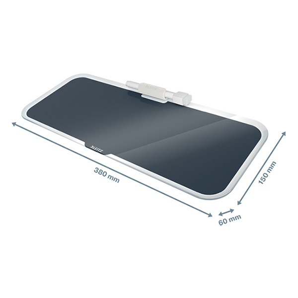 Leitz Cosy bloc-notes en verre avec marqueur - gris velours 226426 - 3