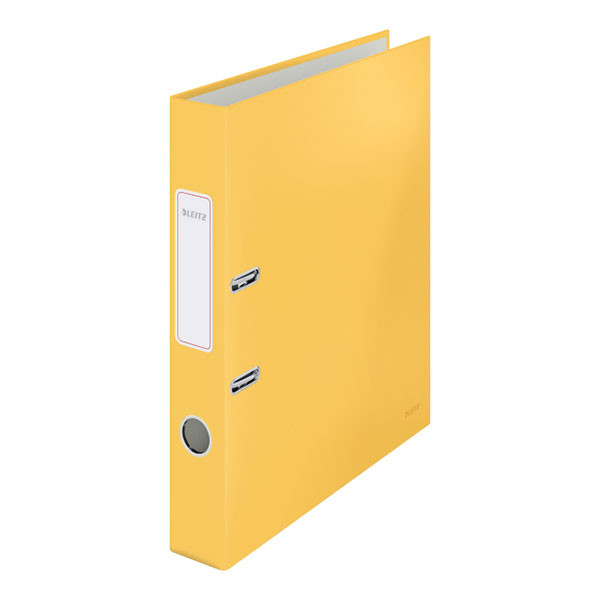 Leitz Cosy classeur à levier au toucher doux 180° A4 50 mm - jaune foncé 226359 - 1