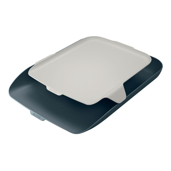 Leitz Cosy corbeille à courrier avec organiseur de bureau - gris velours 226423 - 1