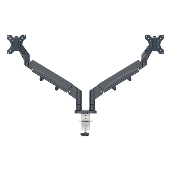 Leitz Ergo bras d'écran à faible encombrement pour 2 moniteurs (avec pince et obturateur passe-câble) - gris foncé 226600 - 1