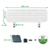 Leitz Ergo organiseur de bureau brochable avec support pour ordinateur portable 80 x 25 cm 202755 - 3