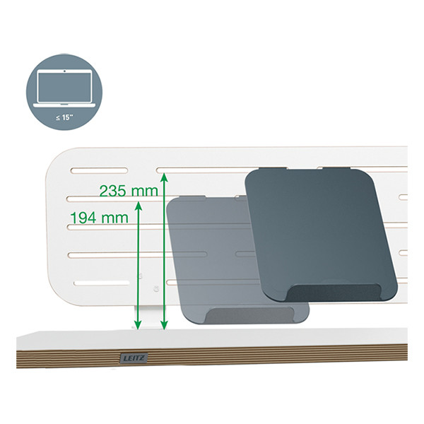 Leitz Ergo organiseur de bureau brochable avec support pour ordinateur portable 80 x 25 cm 202755 - 6