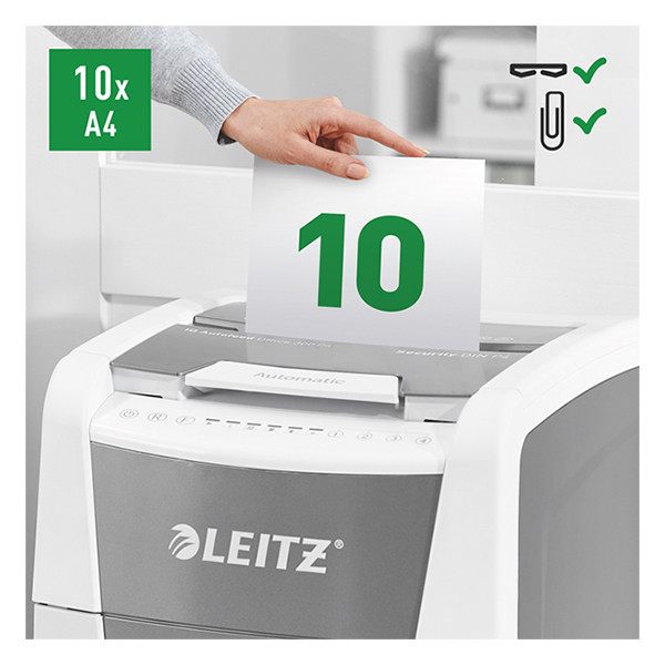Leitz IQ Auto+ Office 300 déchiqueteuse petits copeaux 226508 - 2