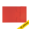 Offre : 10x Leitz Recycle chemise cartonnée à 3 rabats A4 - rouge 227577 - 1