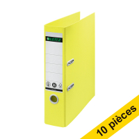 Offre : 10x Leitz Recycle classeur A4 en papier mâché 80 mm - jaune