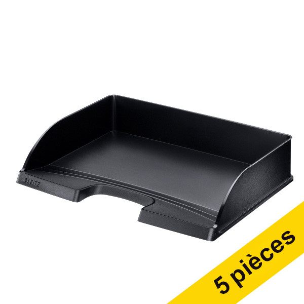 Leitz Plus corbeille à courrier paysage (5 pièces) - noir 226126 - 1