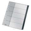 Leitz Recycle intercalaires A4 en plastique avec 20 onglets (11 trous) - noir 226472 - 3