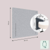 Leitz panneau de séparation de bureau réglable en hauteur 60 x 70 - gris 243787 - 4