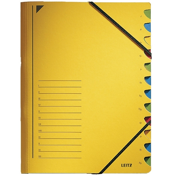 Leitz trieur (12 onglets) - jaune 202860 - 1