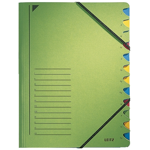 Leitz trieur (12 onglets) - vert 202864 - 1
