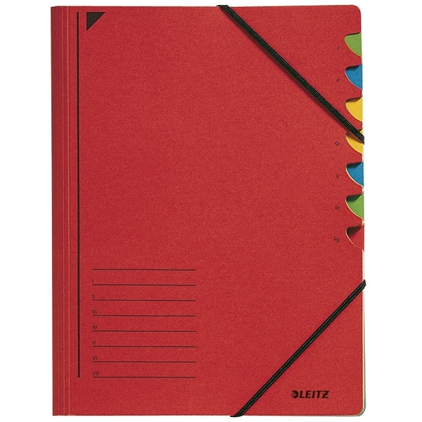 Leitz trieur (7 onglets) - rouge 202854 - 1