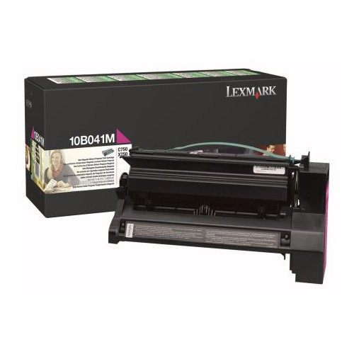 Lexmark 10B041M toner magenta (d'origine) 034275 - 1
