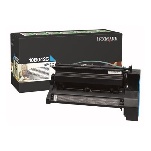 Lexmark 10B042C toner cyan haute capacité (d'origine) 034290 - 1