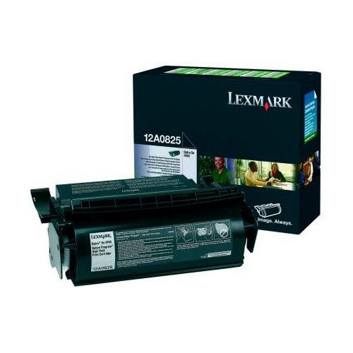 Lexmark 12A0825 toner noir (d'origine) 034345 - 1