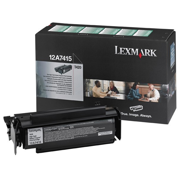 Lexmark 12A7415 toner haute capacité (d'origine) - noir 034110 - 1