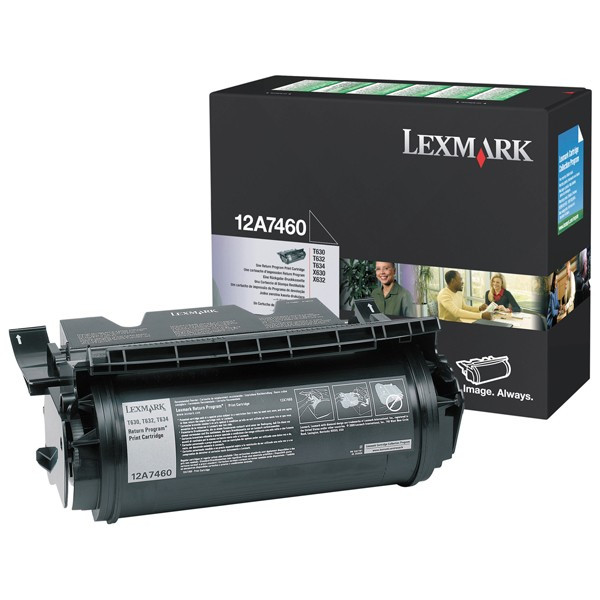 Lexmark 12A7460 toner (d'origine) - noir 034120 - 1
