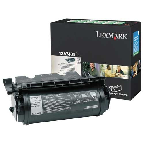 Lexmark 12A7465 toner extra haute capacité (d'origine) - noir 034355 - 1