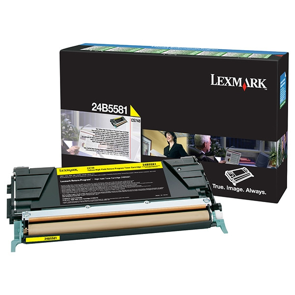 Lexmark 24B5581 toner jaune haute capacité (d'origine) 037592 - 1