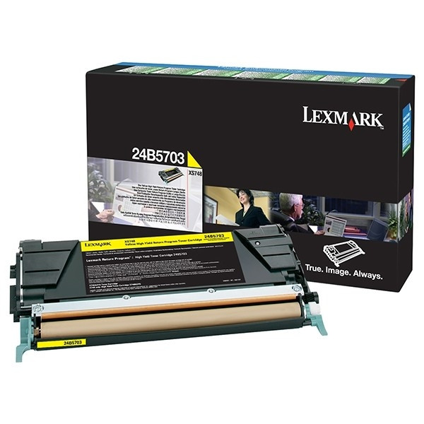 Lexmark 24B5703 toner jaune (d'origine) 037842 - 1