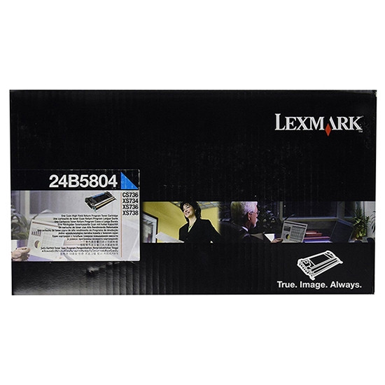 Lexmark 24B5804 toner cyan (d'origine) 037428 - 1