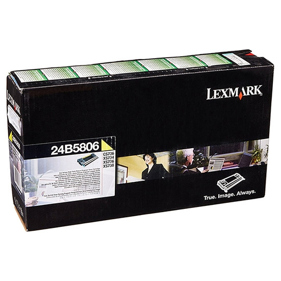 Lexmark 24B5806 toner jaune (d'origine) 037432 - 1