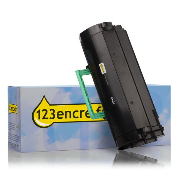 Lexmark 512H (51F2H00) toner haute capacité (marque 123encre) - noir 037549 - 1