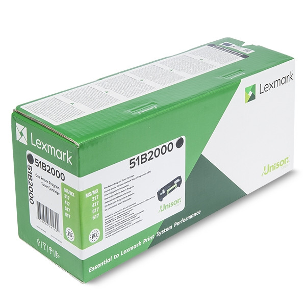 Lexmark 51B2000 toner (d'origine) - noir 037728 - 1
