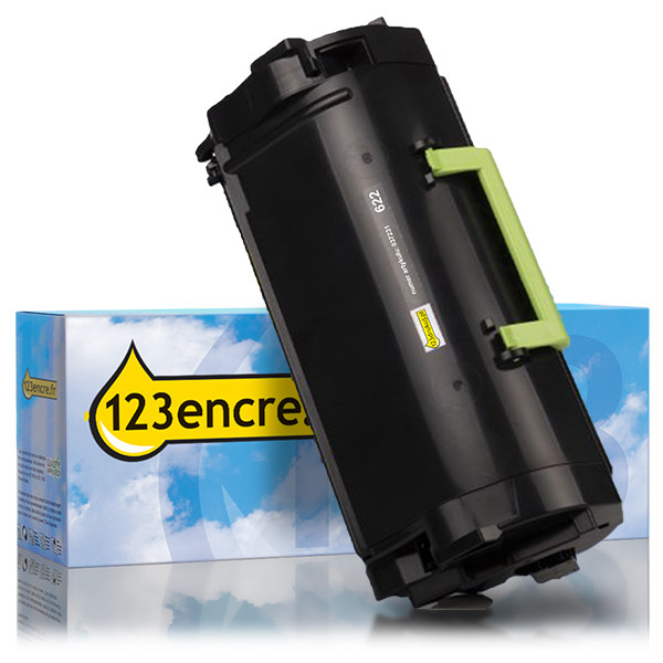 Lexmark 622 (62D2000) toner (marque 123encre) - noir 037231 - 1