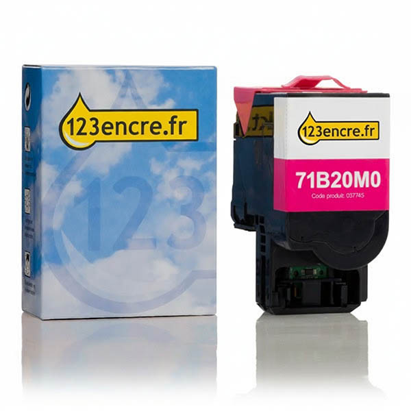 Lexmark 71B20M0 toner (marque 123encre) - magenta 037745 - 1