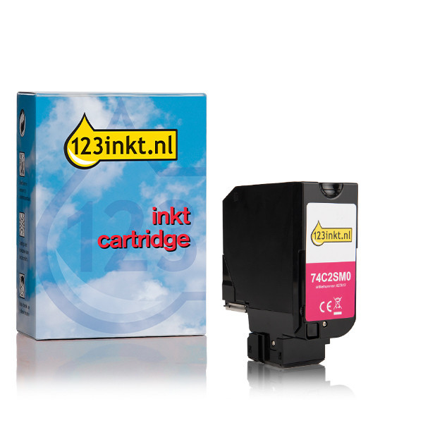 Lexmark 74C20M0 toner (marque 123encre) - magenta 037609 - 1