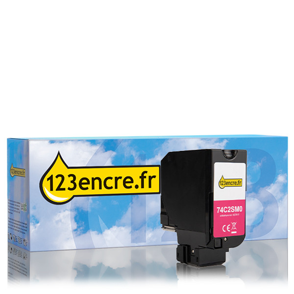 Lexmark 74C20M0 toner (marque 123encre) - magenta 037609 - 1
