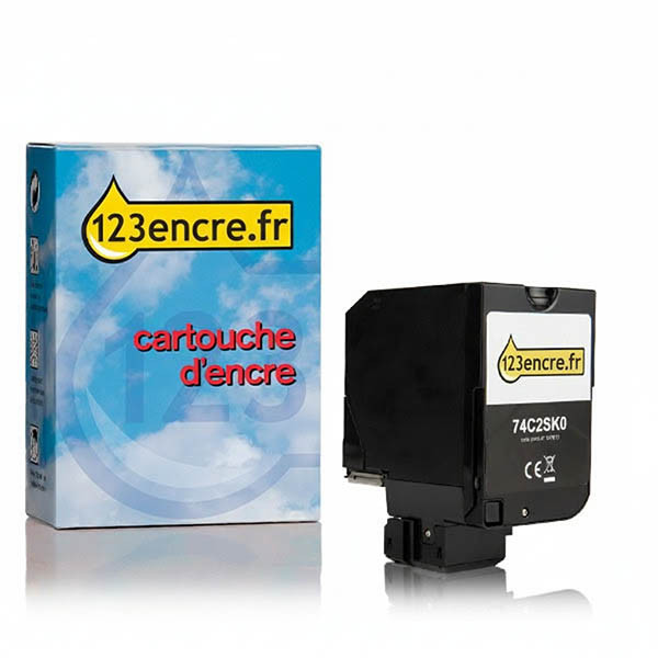 Lexmark 74C2SK0 toner haute capacité (marque 123encre) - noir 037613 - 1