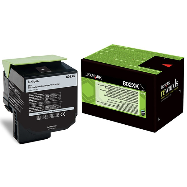 Lexmark 802XK (80C2XK0) toner extra haute capacité (d'origine) - noir 037300 - 1
