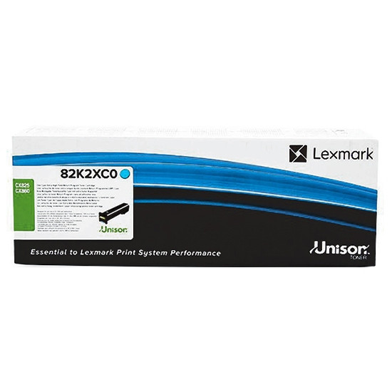 Lexmark 82K2XC0 toner extra haute capacité (d'origine) - cyan 037652 - 1