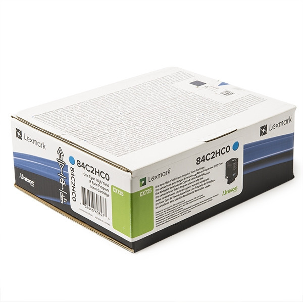 Lexmark 84C2HC0 toner extra haute capacité (d'origine) - cyan 037624 - 1