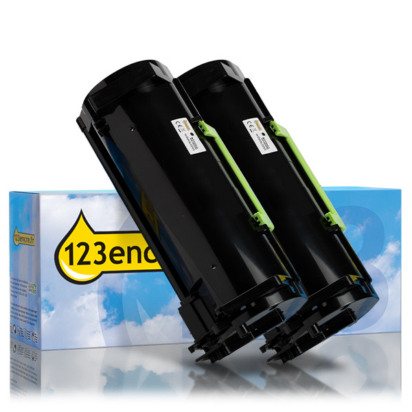 Lexmark B232000 toner double pack (marque 123encre) - noir 037907 - 1