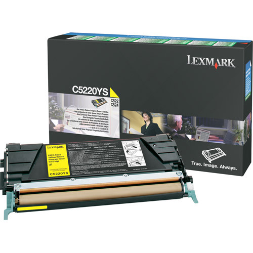 Lexmark C5220YS toner (d'origine) - jaune 034680 - 1