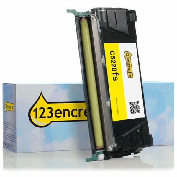 Lexmark C5220YS toner (marque 123encre) - jaune 034681 - 2