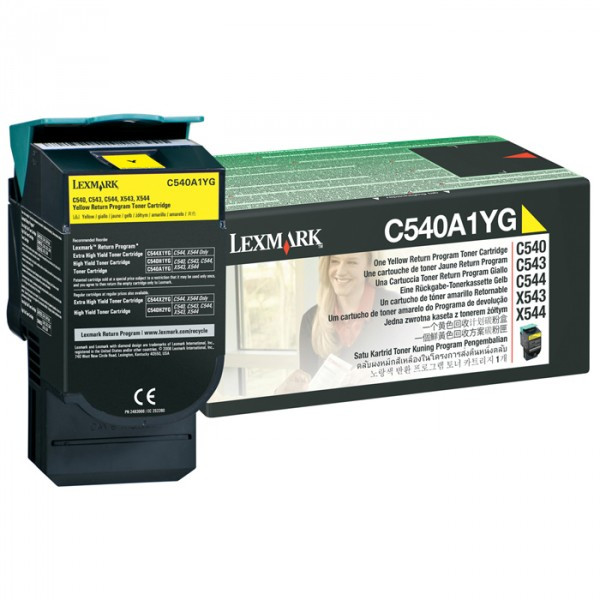 Lexmark C540A1YG toner (d'origine) - jaune 037030 - 1