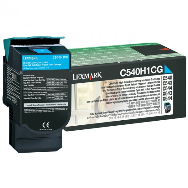Lexmark C540H1CG toner haute capacité (d'origine) - cyan 037018 - 1