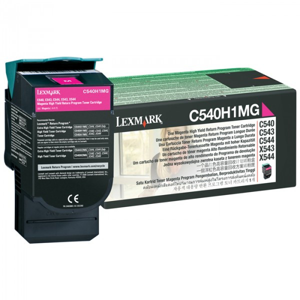 Lexmark C540H1MG toner haute capacité (d'origine) - magenta 037020 - 1