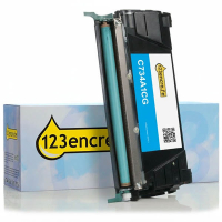 Lexmark C734A1CG toner (marque 123encre) - cyan