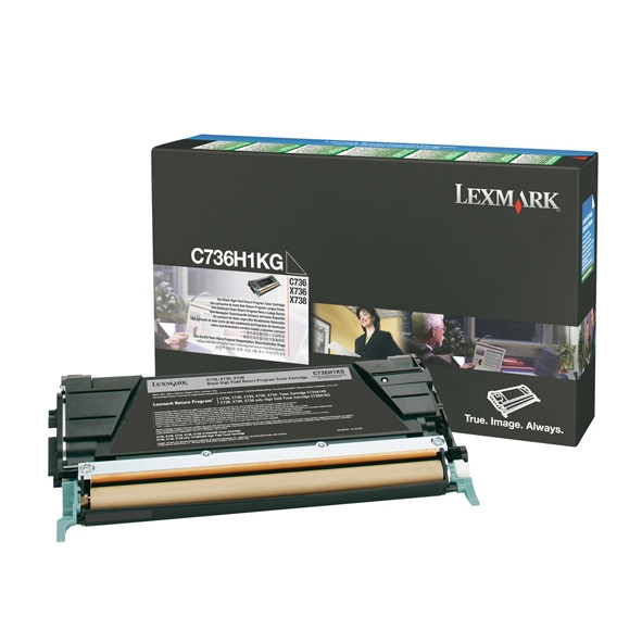 Lexmark C736H1KG toner haute capacité (d'origine) - noir 037076 - 1