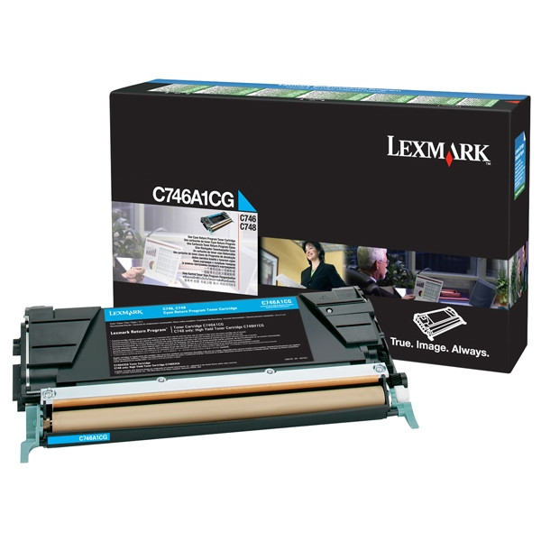 Lexmark C746A1CG toner (d'origine) - cyan 037208 - 1