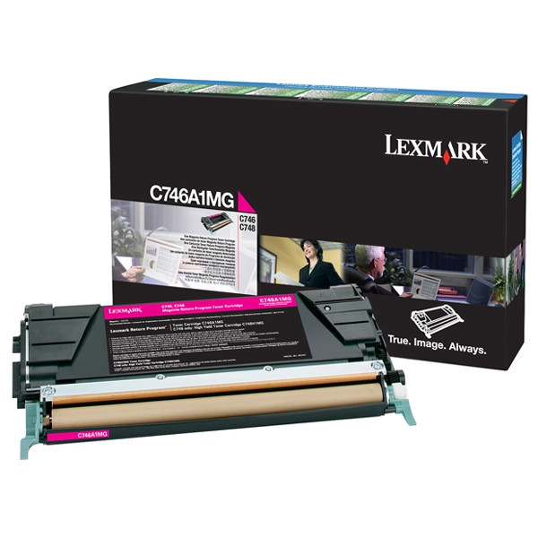 Lexmark C746A1MG toner (d'origine) - magenta 037210 - 1