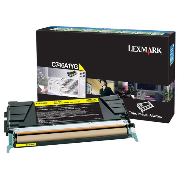 Lexmark C746A1YG toner (d'origine) - jaune 037212 - 1