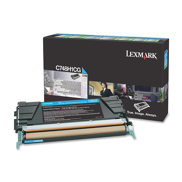 Lexmark C748H1CG toner haute capacité (d'origine) - cyan 037202 - 1