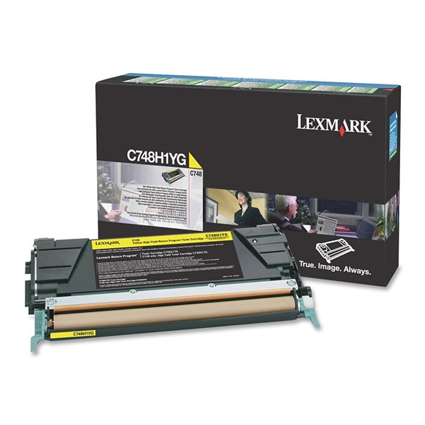Lexmark C748H1YG toner haute capacité (d'origine) - jaune 037206 - 1