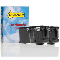 Lexmark N°100XL (14N0848) multipack (marque 123encre) - noir 040435