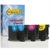 Lexmark N°100XL (14N0850) multipack C/M/Y (marque 123encre)